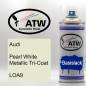 Preview: Audi, Pearl White Metallic Tricoat, LOA9: 400ml Sprühdose, von ATW Autoteile West.